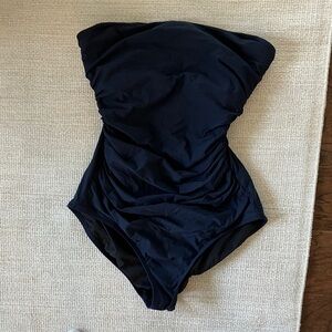 J. Crew Elegant Navy One Piece Swimsuit